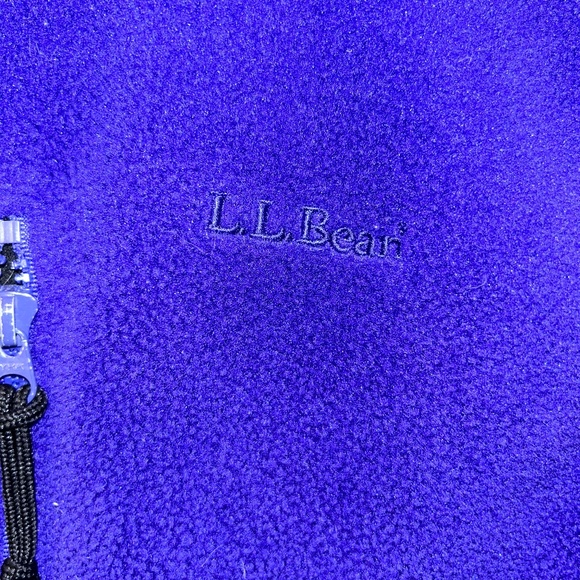 L.L. Bean royal blue fleece classic zip up vest S - Picture 3 of 4